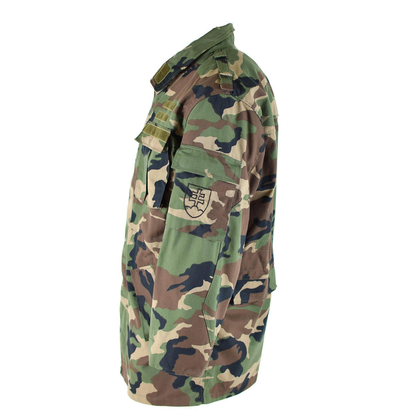 Giacca da campo dell'esercito slovacco vintage originale M97 COMPATTO MILITARIO COMPIO NUOVO