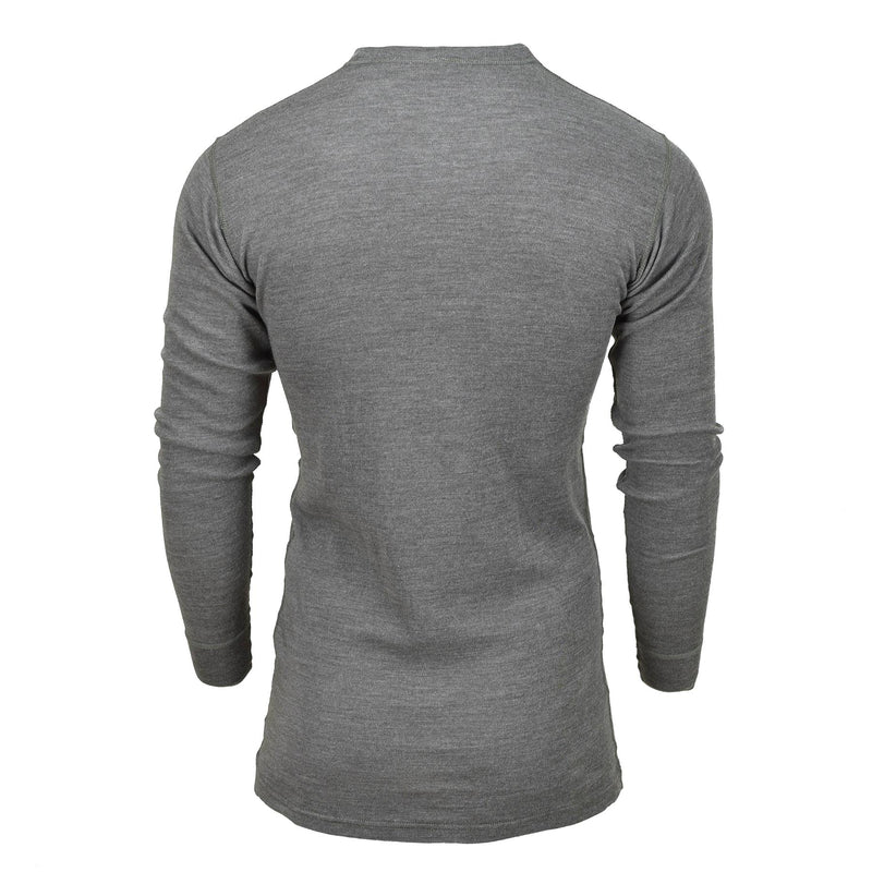 Genuina maglietta militare belga Maglie grigia termica camicie fiamma resistono nuove