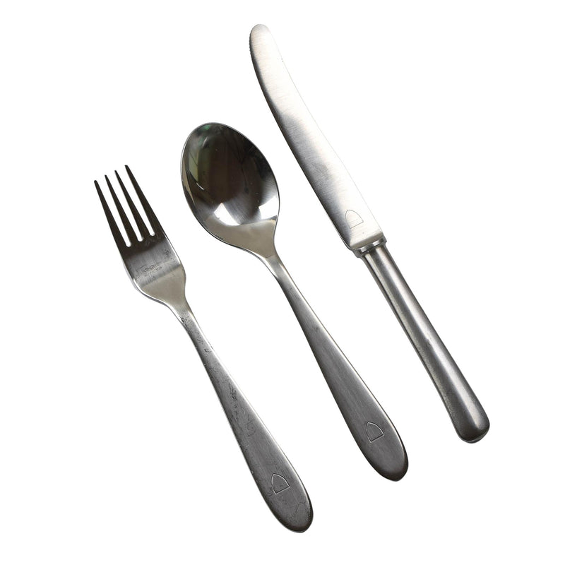 Autentico coltello da mangiare in acciaio per posate dell'esercito norvegese