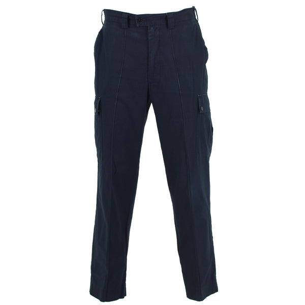 Pantaloni di polizia britannici originali blu Ripstop Dureble Dured Unifort Pantaloni surplus