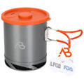 A.Blochl AB-X6 1 Liter Pot Camping Trekking Trekking Riscaldamento rapido Alluminio Grigio Nuovo