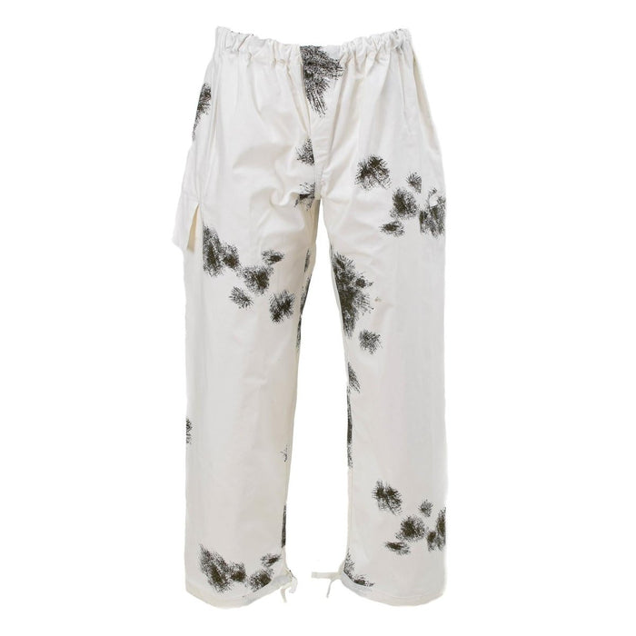 Pantaloni stile esercito tedesco A.Blochl snow camo strato uniforme esterno reversibile