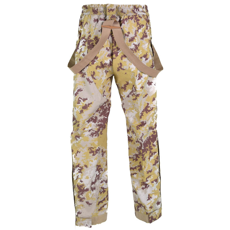 Pantaloni delle forze aeree italiane originali Bibine e Braccia vegetale Desert camo NUOVO