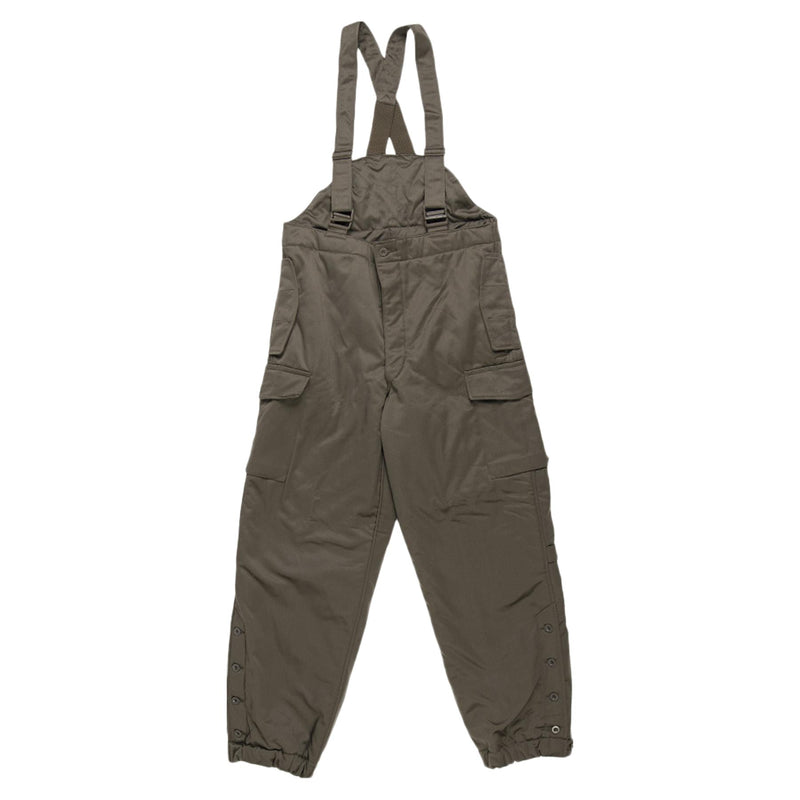 Pants di combattimento dell'esercito austriaco originale Bibs militare Oliva OD complessivo W BRACES NUOVO