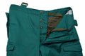 Pantaloni con bretelle termici originali militari austriaci, isolati per il freddo, verdi