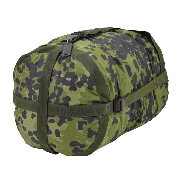 Borsa di compressione militare danese originale M84 CAMO PU rivestito Nuovo leggero