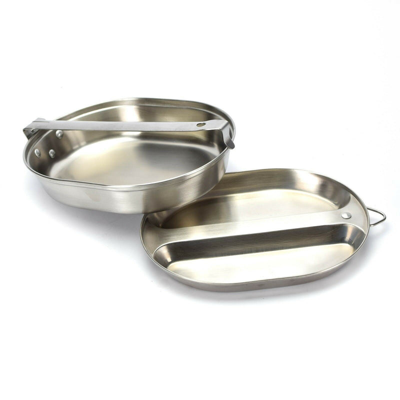 US Army Mess Kit in acciaio inossidabile in acciaio militare Messici in stile US Style Eating Utensils Nuovo