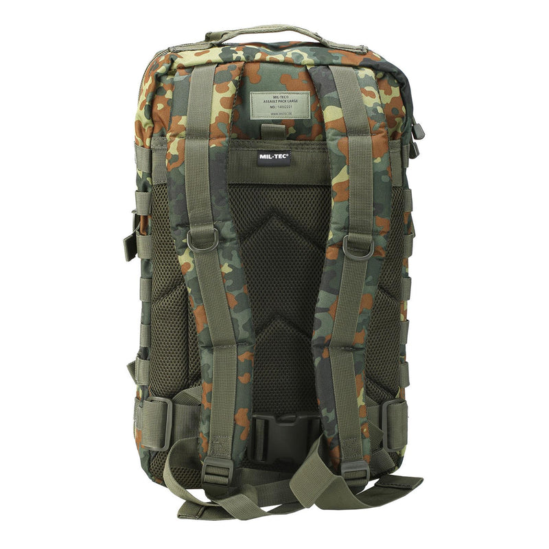 Mil-Tec Assault US ASSAULT Trekking Rucksck Grande zaino 36L Flecktarn Daypack Borsa