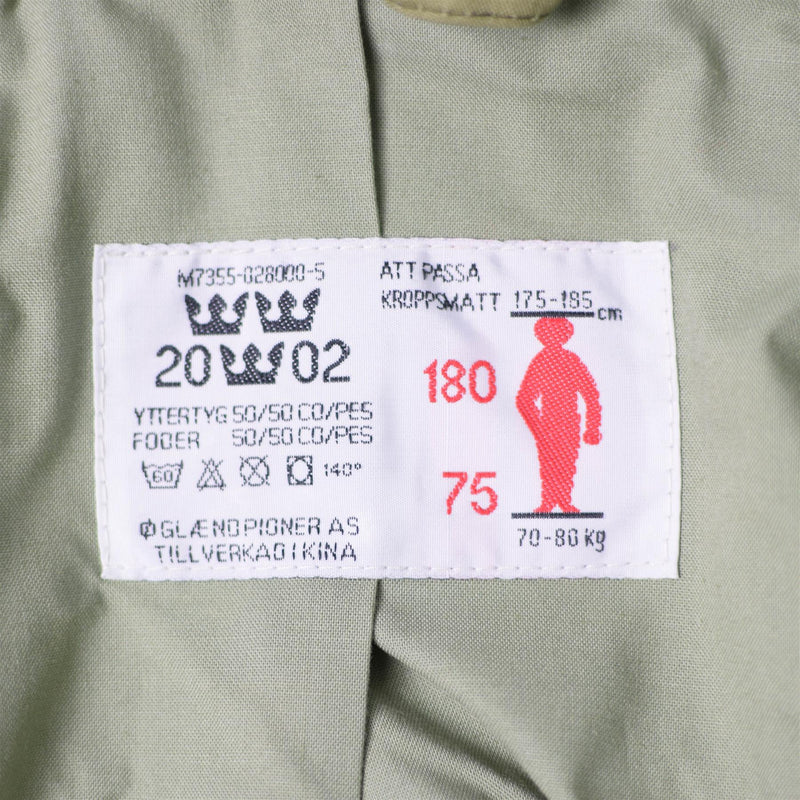 Originale Swedish Army M90 Giacca Splinter Splinter Campo da combattimento da combattimento Nuovo