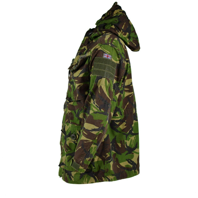Guida vera e propria giacca da combattimento militare britannico con cappuccio con cappuccio DPM Camo