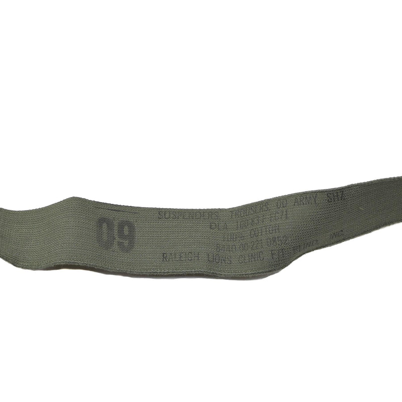 Original U.S. Military M1950 bretelle di pantaloni Bretiglie Cablatta Oliva Nuovo
