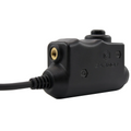 Adattatore di comunicazione PTT EARMOR M51 Connettore radio Kenwood a 2 pin Nero