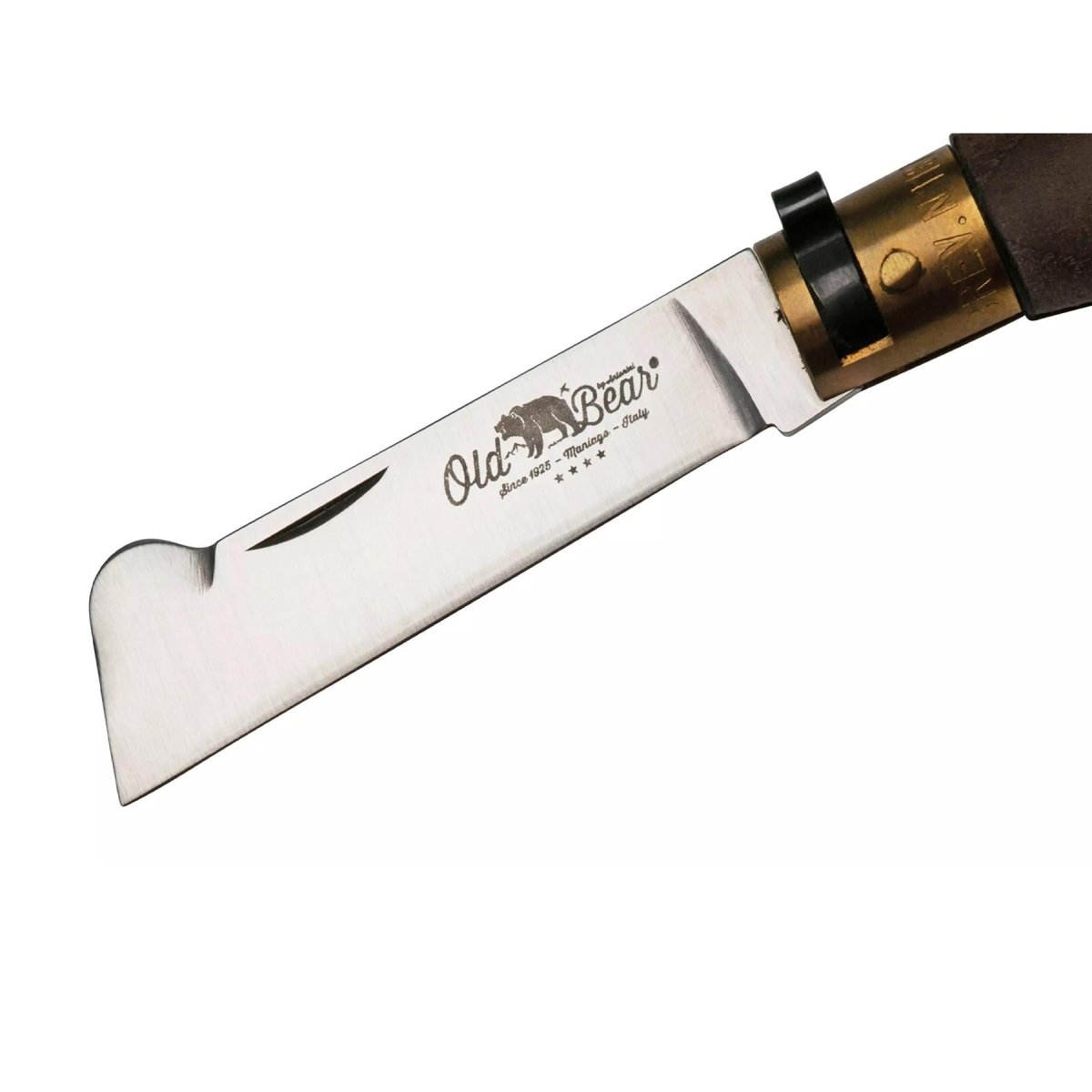 Coltello da innesto Chiudibile Antonini Old Bear 7,5cm in Acciaio Inox Manico in Noce