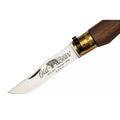 Coltello Tascabile Antonini Old Bear Lama in Acciaio Inox da 9 cm Manico in Legno di Noce