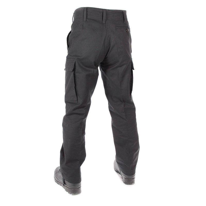 Guido problema dell'esercito tedesco Pants Moleskin Field Combat BW Black Pantaloni Nuovi