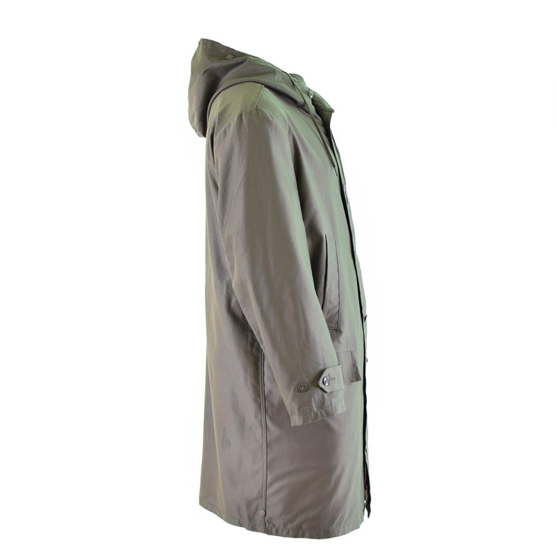 Guida vera Armata tedesca Parka Olive Olive Oversare Overplus Coat Long Od Vintage Nuovo