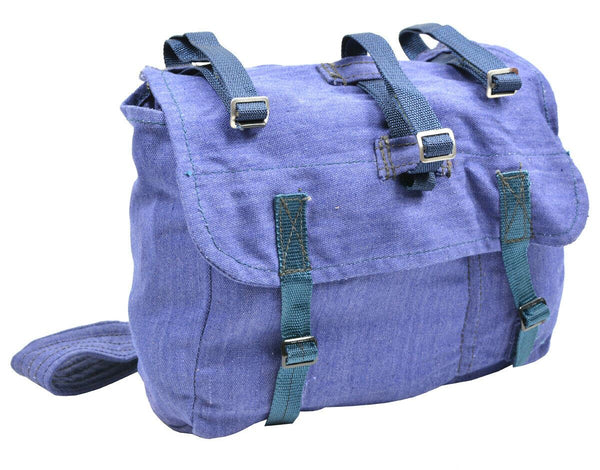 Guido sacchetto per il pane rumeno dell'esercito militare surplus blu tela haversack NUOVO