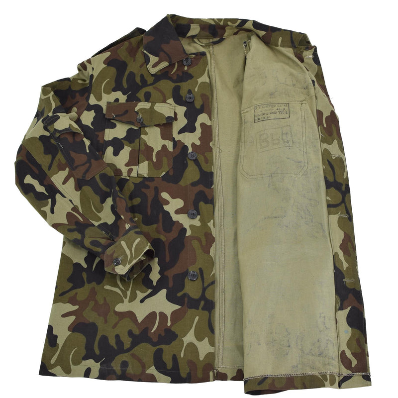 Giacca da campo originale delle truppe rumene M93 Camo Leaf Bdu Parka Military Issue