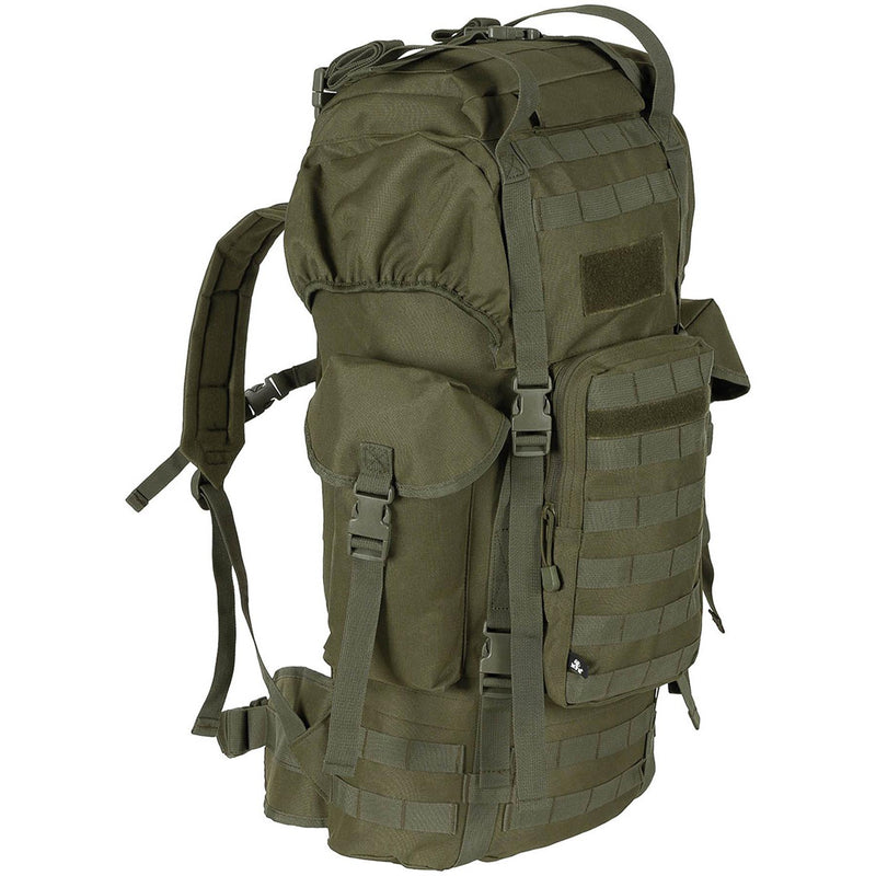 MFH Brand Army BW Combat Tactical MOLLE 65L BASSO DI ASSO DI ALLUMINO NUOVO