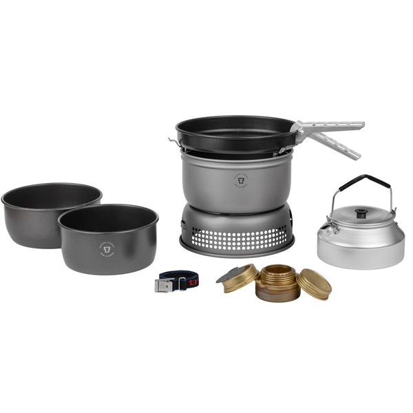 TRANGIA 1.75L Studio Impostare Copertina di pentole per escursioni per escursioni in alluminio leggero
