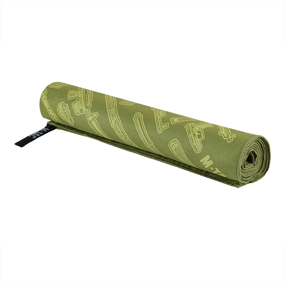 Asciugamano in microfibra M-TAC 150x75 cm Asciugatura rapida da viaggio per esterni da campeggio Verde