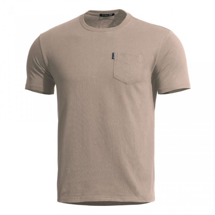 T-shirt classica Pentagon Ageron Elegante design a basso profilo tattico per esterni cachi