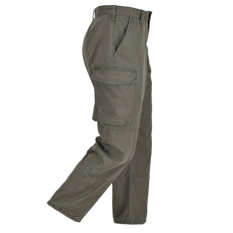 Pantaloni dell'esercito austriaco autentici O.D Pantaloni da combattimento militare Olive Bdu Cargo