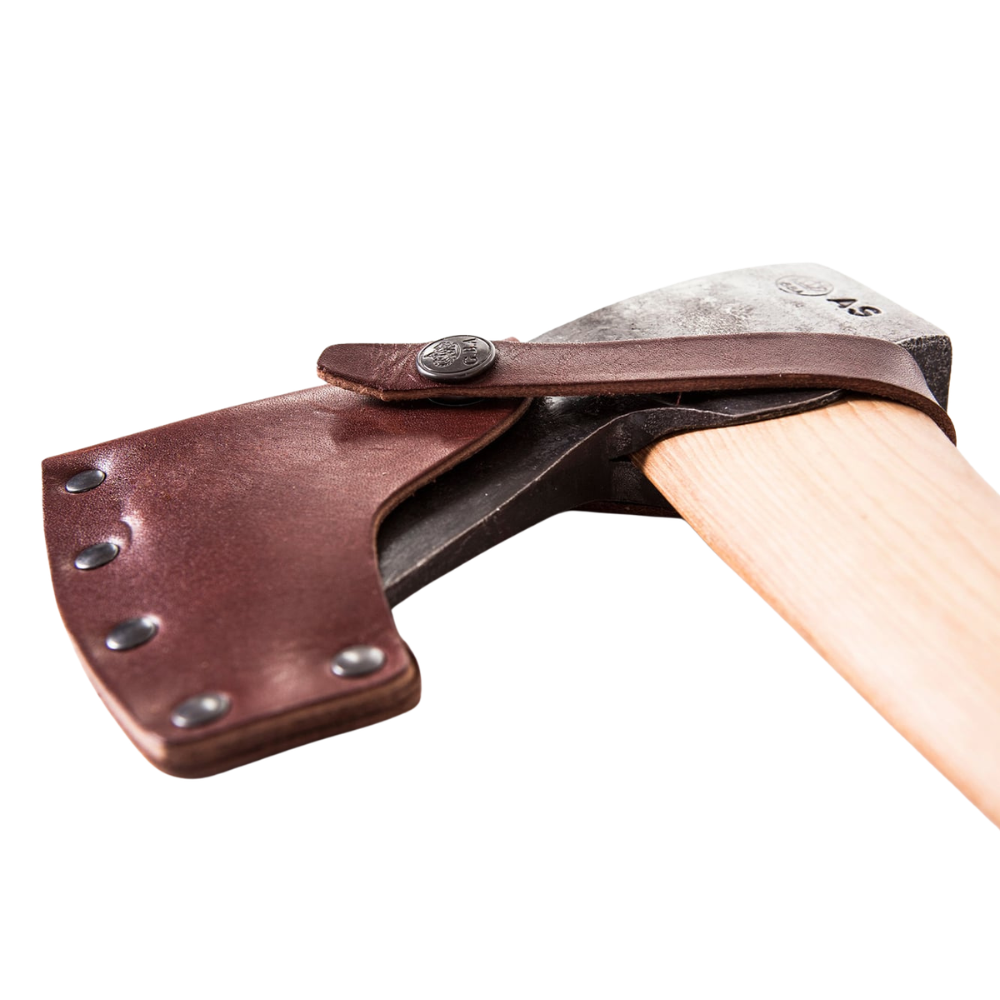 Set regalo con fodero in pelle per ascia da foresta piccola Gränsfors