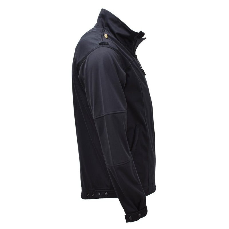 Giacca marina dell'esercito tedesco originale Black Softshell High Collar Combat Nuovo