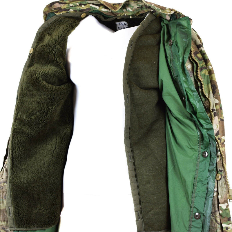 Original Dutch Army Field RIP Stop giacca Multitarn M65 Military Parka Liner Nuovo