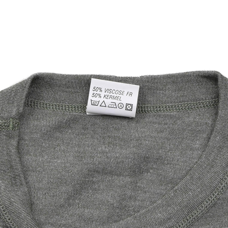 Genuina maglietta militare belga Maglie grigia termica camicie fiamma resistono nuove