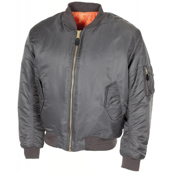 Giacca in stile militare statunitense MA1 Air Forces Truppe Bomber Urban Grey Neffroop Puffer