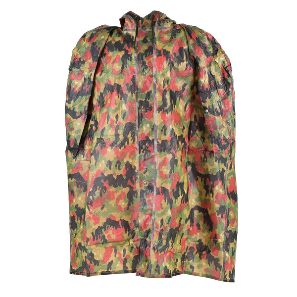 Truppa originale dell'esercito svizzero camo tattico di plastica poncho alpenflage pattern