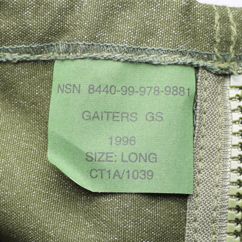 Guoche ghette dell'esercito britannico tela oliva escursionistica in surplus combattimento nuovo