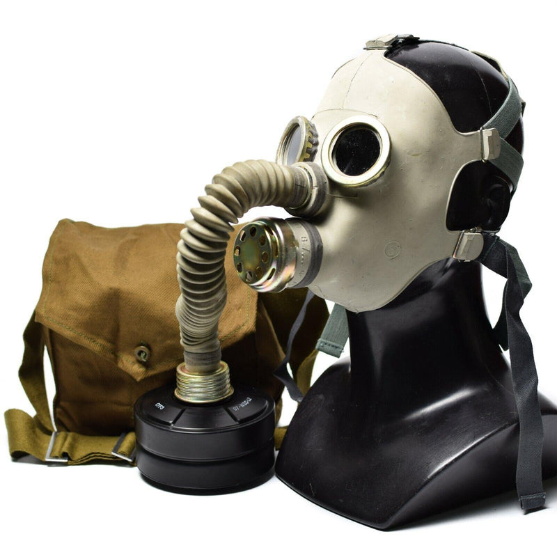 Maschera per gas russa sovietica PDF-7 BAMBINO FILTRO NATO FULLE CF F3 NBC 40 MM NUOVO