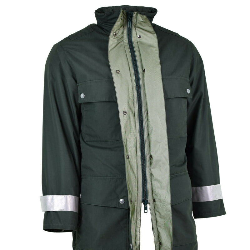 Guida di polizia tedesca autentica Goretex verde impermeabile BGS Parka Border Guard