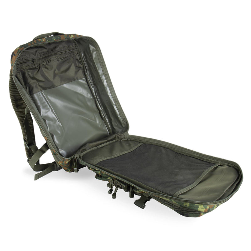 Mil-Tec Assault US ASSAULT Trekking Rucksck Grande zaino 36L Flecktarn Daypack Borsa