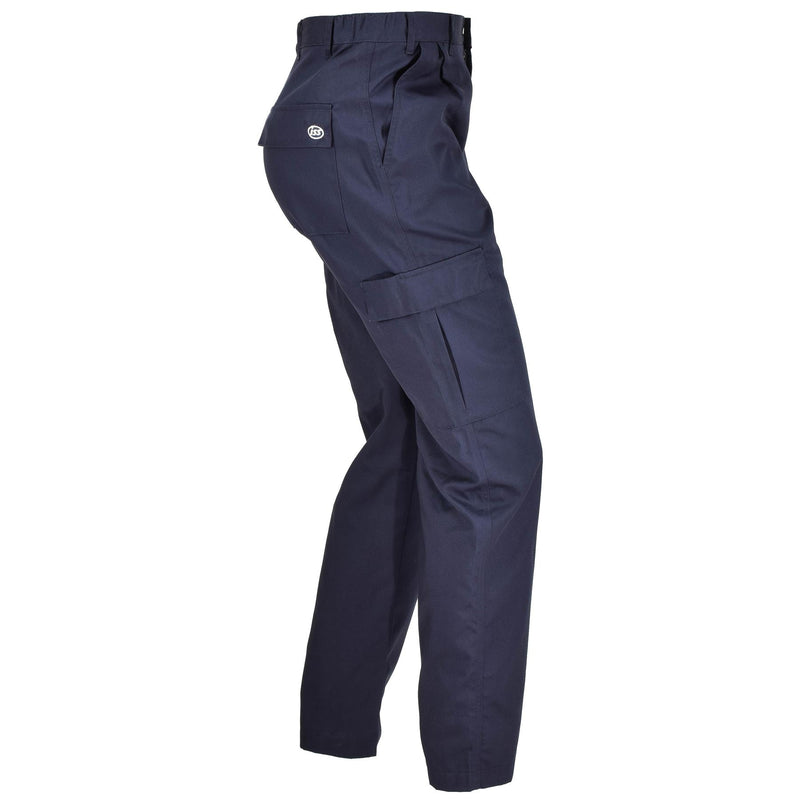 Pantaloni da lavoro blu britannici autentici pantaloni da carico in eccesso in blister nuovo