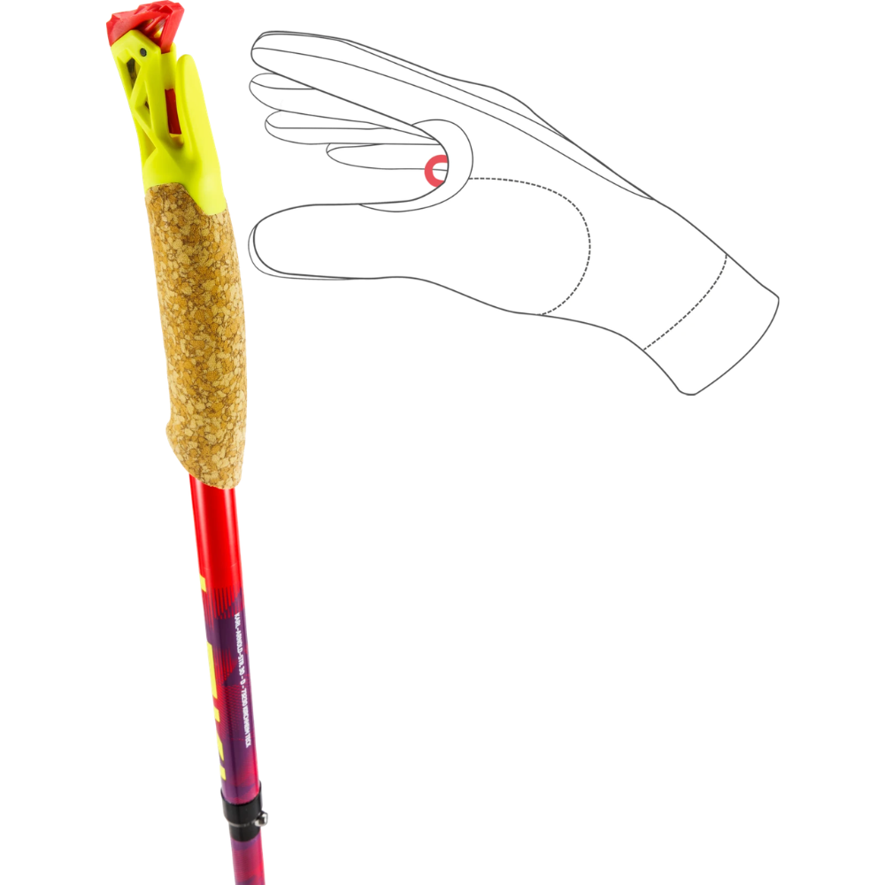Coppia di bastoncini da trail running pieghevoli LEKI Ultratrail FX.One Carbon 130 cm