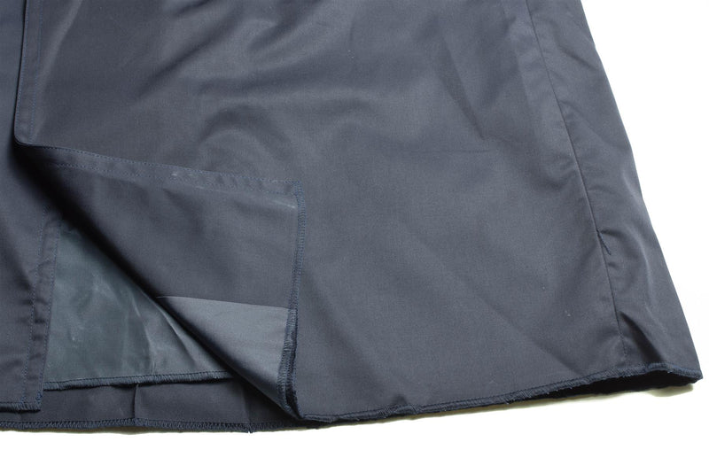 Autentico cappotto militare francese dell'esercito Air Force Trench Blue impermeabile