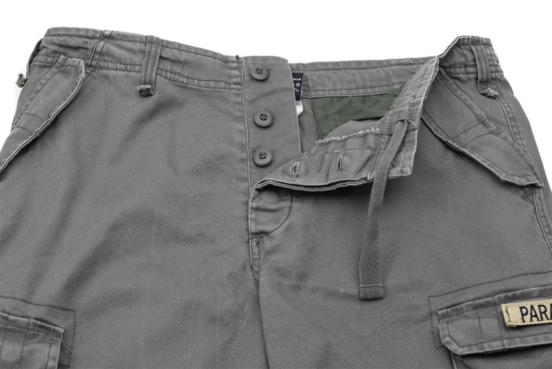 MIL-TEC Brand in stile militare Olive prelavate Moleskin Paravoloper Cargo Shorts