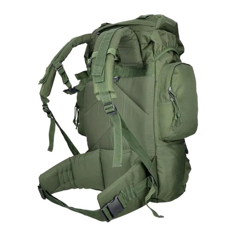 Zaino per escursionismo mil-tec comando 55 litri di copertura impermeabile verde grande daypack