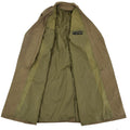Trenchcoat formale originale dell'esercito olandese marrone cappotto da ufficiale militare in surplus NUOVO