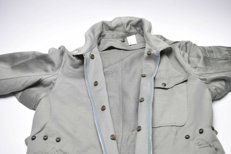 Autentico tuta dell'esercito italiano abito grigio militare per la tuta complessiva con zip-front nuovo