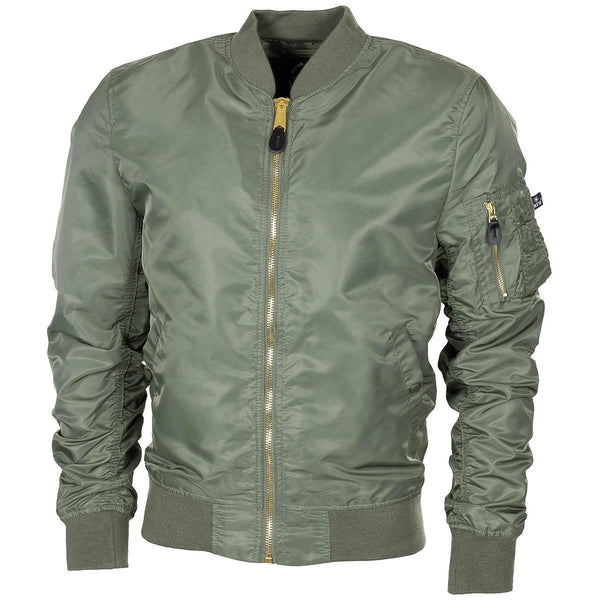 Bomber per giacca militare statunitense MA1 Olive Air Forze Equipa
