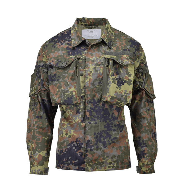 Tacgear marchio tedesco giacca da campo in stile militare truppe flecktarn camo
