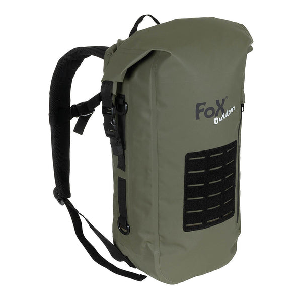 MFH Military Olive Dry Borse Pvc Backpack escursionistico impermeabile MOLLE NUOVO