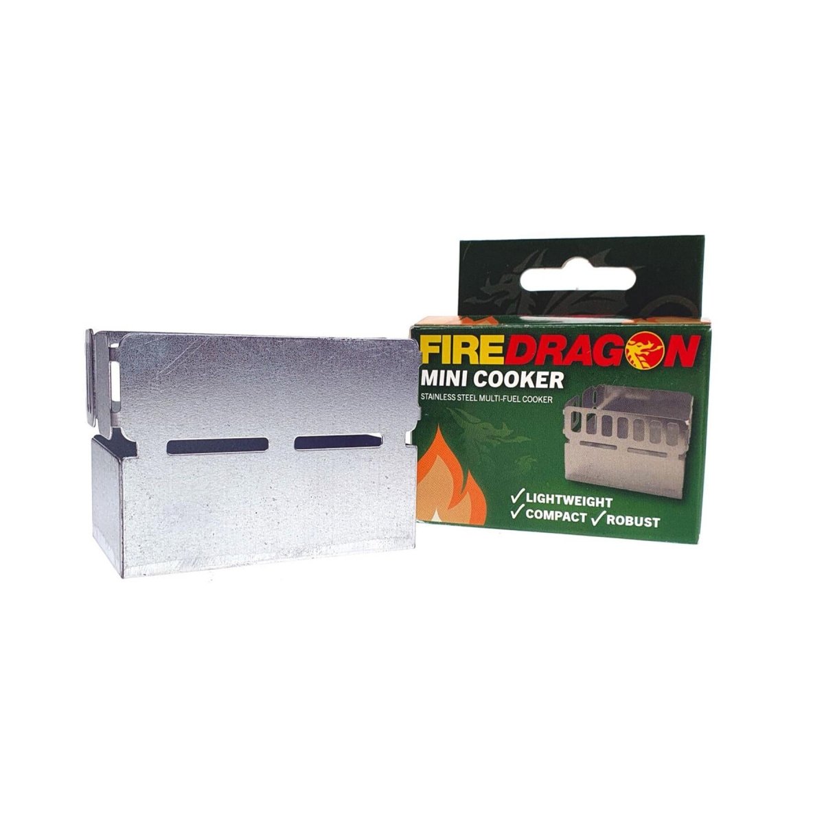 BCB FireDragon Mini Cooker MK2 fornello da campeggio in alluminio robusto per esterni