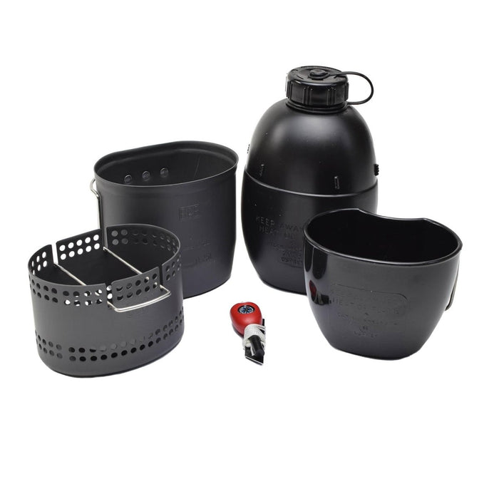 BCB MK2 Il crociato set da cucina fornello in alluminio compatto leggero 6 Pezzi - GoMilitar