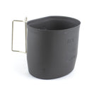 BCB aluminum drinking mug 580ml with foldable handle, part of the Multi-Fuel Cooking System for outdoor use